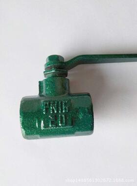 绿色烤漆球阀Q11F-16水阀铸铁球阀注浆空压机铁阀门4分DN15