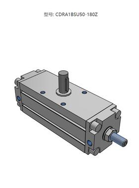 SMC原装正品CDRA1BSU50-180Z系列 摆动气缸 齿轮齿条型