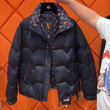 2023男士冬季新品立领羽绒棉服夹克外套时尚潮流休闲百搭高级感帅
