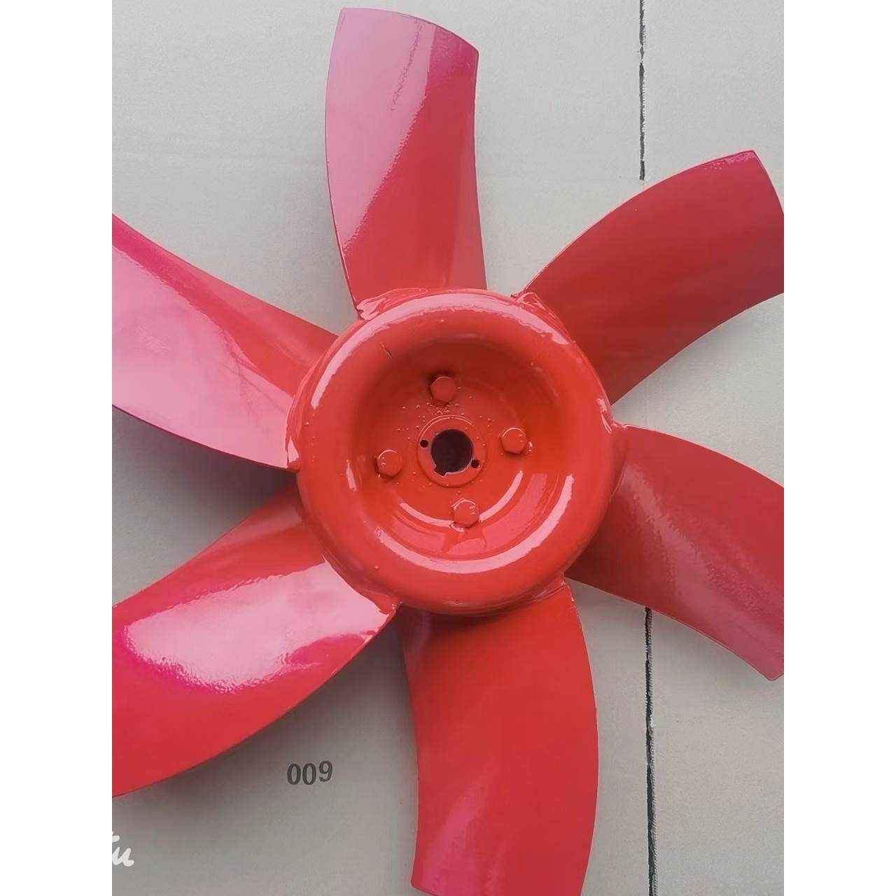 T35-11轴流风机风叶加厚后出风铁叶轮工业风机风扇叶片排气排烟叶