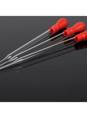 实验玻璃滴管胶头滴管110 160MM 9 11 16CM 滴瓶配套红皮头移液管