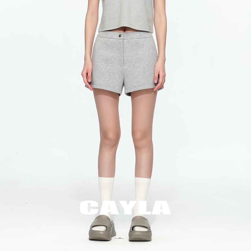 CAYLA纯色百搭空气层短裤