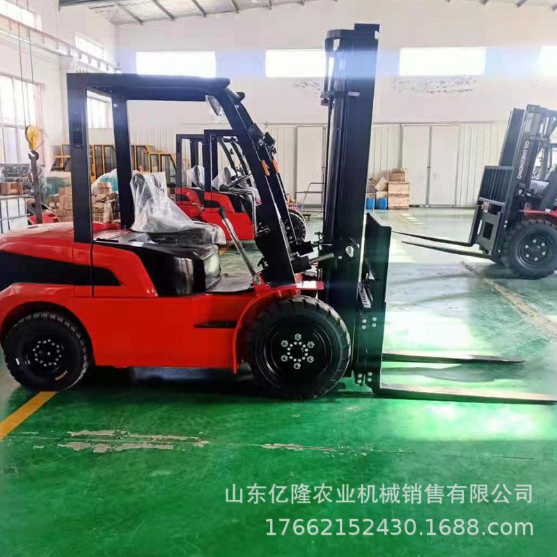 越野叉车3吨柴油叉车 四驱工地装卸车 码头集装箱搬运叉车