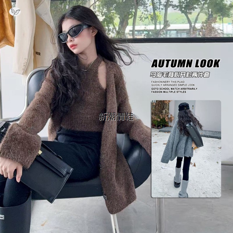 女童冬冬加厚韩版慵懒针