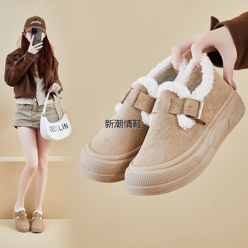 2025冬季加绒小白鞋新款