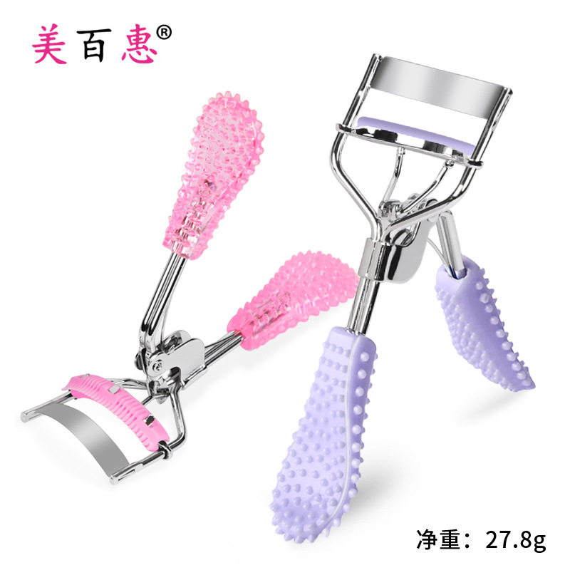 小杨哥推荐黑色带梳钻柄睫毛夹 假眼睫毛辅助卷翘器手持美妆工具