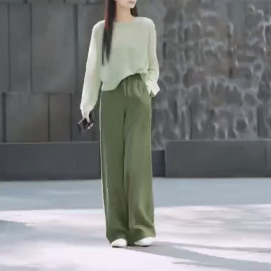 日本george melis春季新款简约宽松减龄显瘦上衣休闲直筒裤女