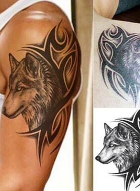 1 sheet men women wolf tattoo water transfer fake tattoo wat