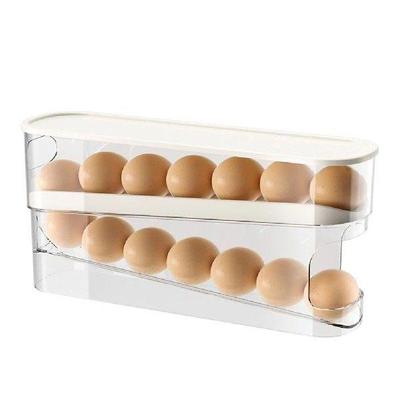 Automatic Scrolling Egg Holder Space-Saving Refrigerator