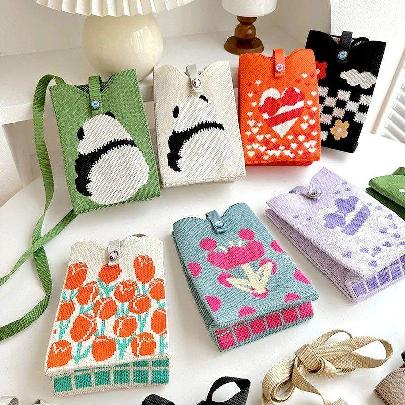 Cartoon Animal Mini Cross-Body Mobile Phone Bag Girl Purse K