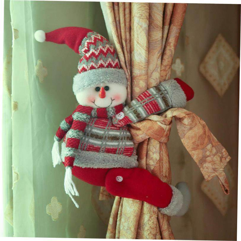 Christmas decoration curtains buckle cartoon doll clasps