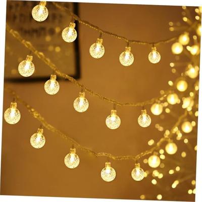 Led Crystal Ball String Lights Garland Christmas Fairy Light