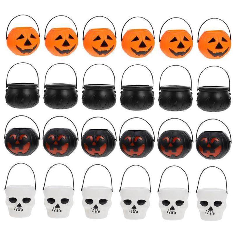 12PCS Halloween Candy Buckets Trick Or Treat Candy Holder