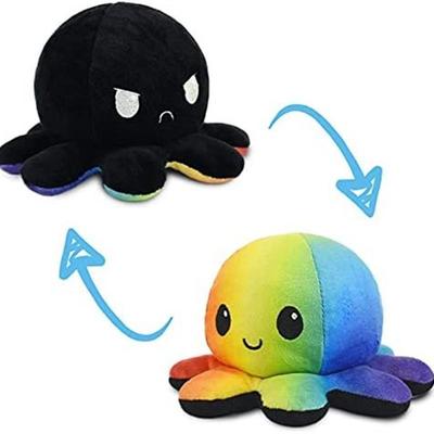 1pcs Reversible Octopus Plushie Fidget toy Flip Plush Toys