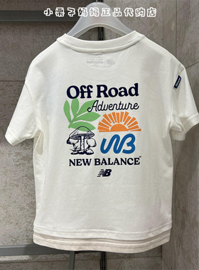 New balance NB儿童25夏款男童女童韩版卡通圆领短袖T恤7EF21043
