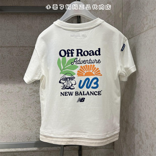 New balance NB儿童25夏款男童女童韩版卡通圆领短袖T恤7EF21043