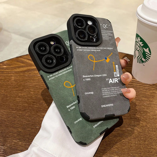 潮牌断勾s22plus防摔s23ultra适用三星Galaxy A53手机壳A52S 个性 A73全包A72软A33s24u鹿茸皮