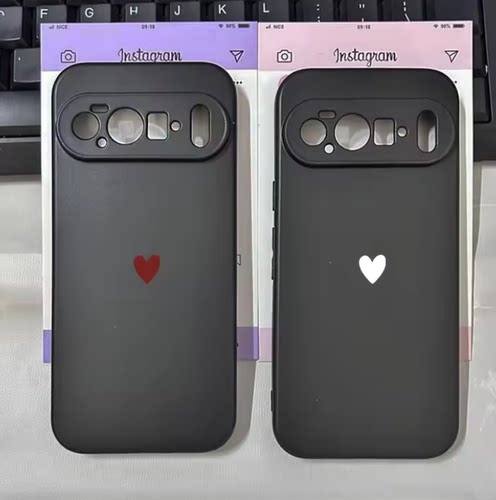 文艺爱心10pro适用谷歌Google Pixel 9 Pro XL手机壳8A保护套7高级感 跨境