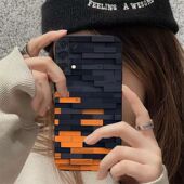 新款 plus创意s20fe软套a54 s23手机壳note20ultra全包 s24 积木拼接三星s22