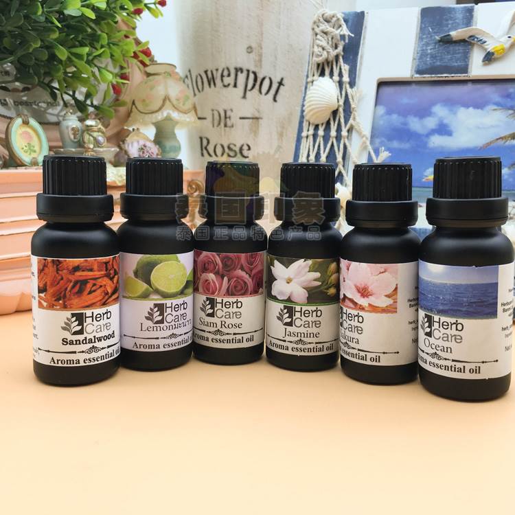 泰国进口Herbcare香薰精油加湿器精油灯香薰机卧室柠檬薰衣草20ml