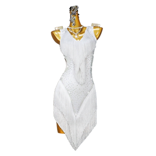 2026新款拉丁舞比赛服装舞蹈演出成人儿童黑池高级专业艺考连衣裙