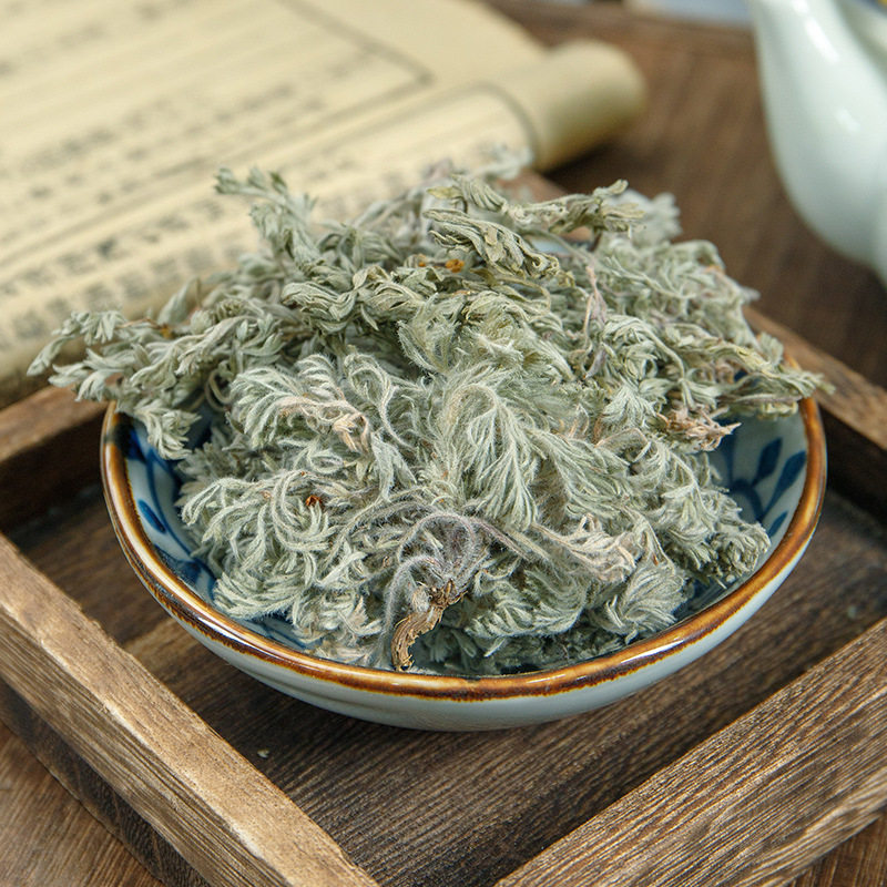 三月棉茵陈材野生新鲜白蒿干茵陈蒿茶带根草药棉因陈棉菌陈蒿
