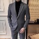 男士 商务休闲西装 新郎修身 职业正装 西服免烫高级感结婚礼服 男套装