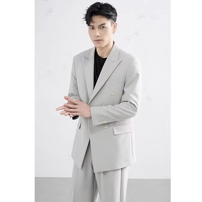 高级休闲两件套西服套装