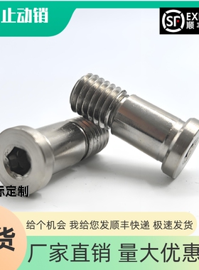 轴承止动销制动销固定销钢镀镍带肩铰链销 BKT02 BGPM6 8 10 12