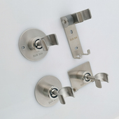 304不锈钢浴室旋转花洒支架淋浴喷头喷枪座淋浴喷头固定底支架