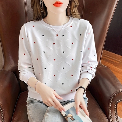 今年流行爆款圆领卫衣女无帽外套