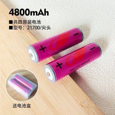 共田电池21700充电器4800mAh尖头