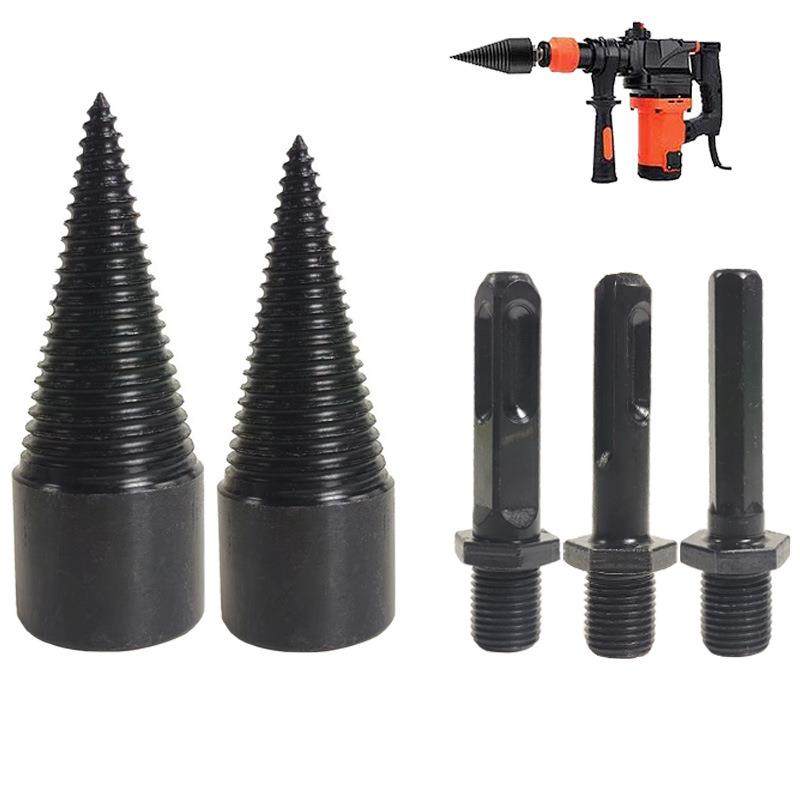32mm劈柴钻劈柴钻头木工破柴分裂锥家用电锤手电钻冲击钻劈材水钻