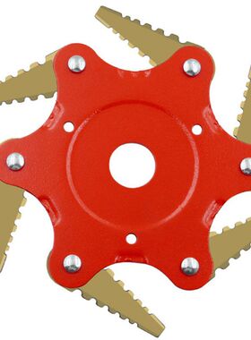 割草机刀头六叶打草头割草机刀片园艺打草除草刀头割草机配件