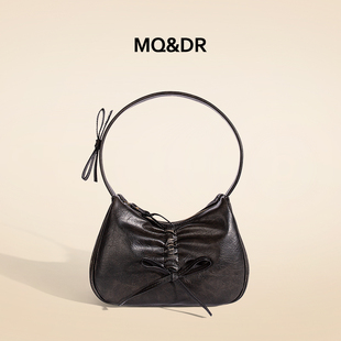 MQ&DR【蝴蝶少女】原创设计复古甜酷风蝴蝶结腋下包百搭手提单肩