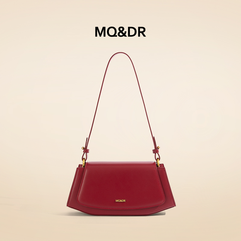 MQ&DR高级复古真皮腋下法棍包