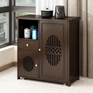 Bàn phụ di động, bàn cà phê nhỏ, bàn trà, xe trà phòng khách, tủ trà gia đình Trung Quốc, ấm đun nước, xe đẩy bàn trà tích hợp bàn trà di động