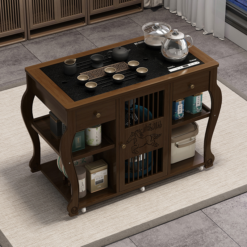 移动茶台茶车家用小茶桌茶水柜