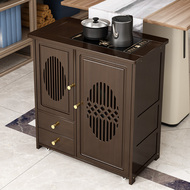 Tủ trà, bàn trà nhỏ gia đình, bộ ấm trà, bộ tủ bên hoàn chỉnh, bàn sofa phòng khách, bàn trà gỗ nguyên khối bàn trà