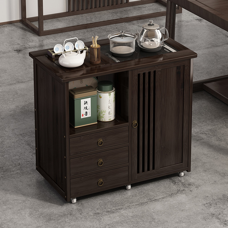 移动家用茶水柜茶桌侧边柜泡茶几茶台烧水壶一体办公室茶柜置物架