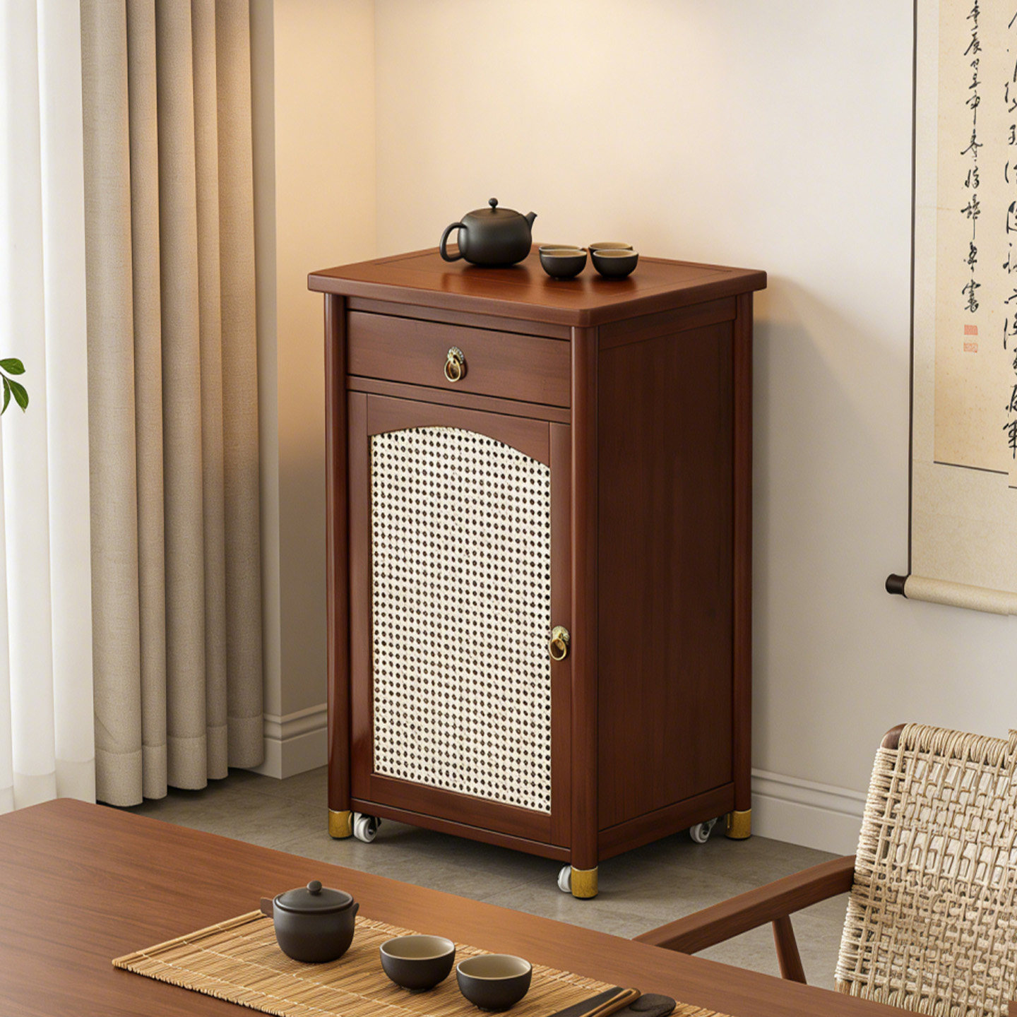 移动茶几沙发侧边柜办公室茶水柜家用茶具茶台一整套小户型泡茶桌,商业/办公家具,办公茶水柜,淘宝优惠券,粉丝福利购,淘宝优惠卷