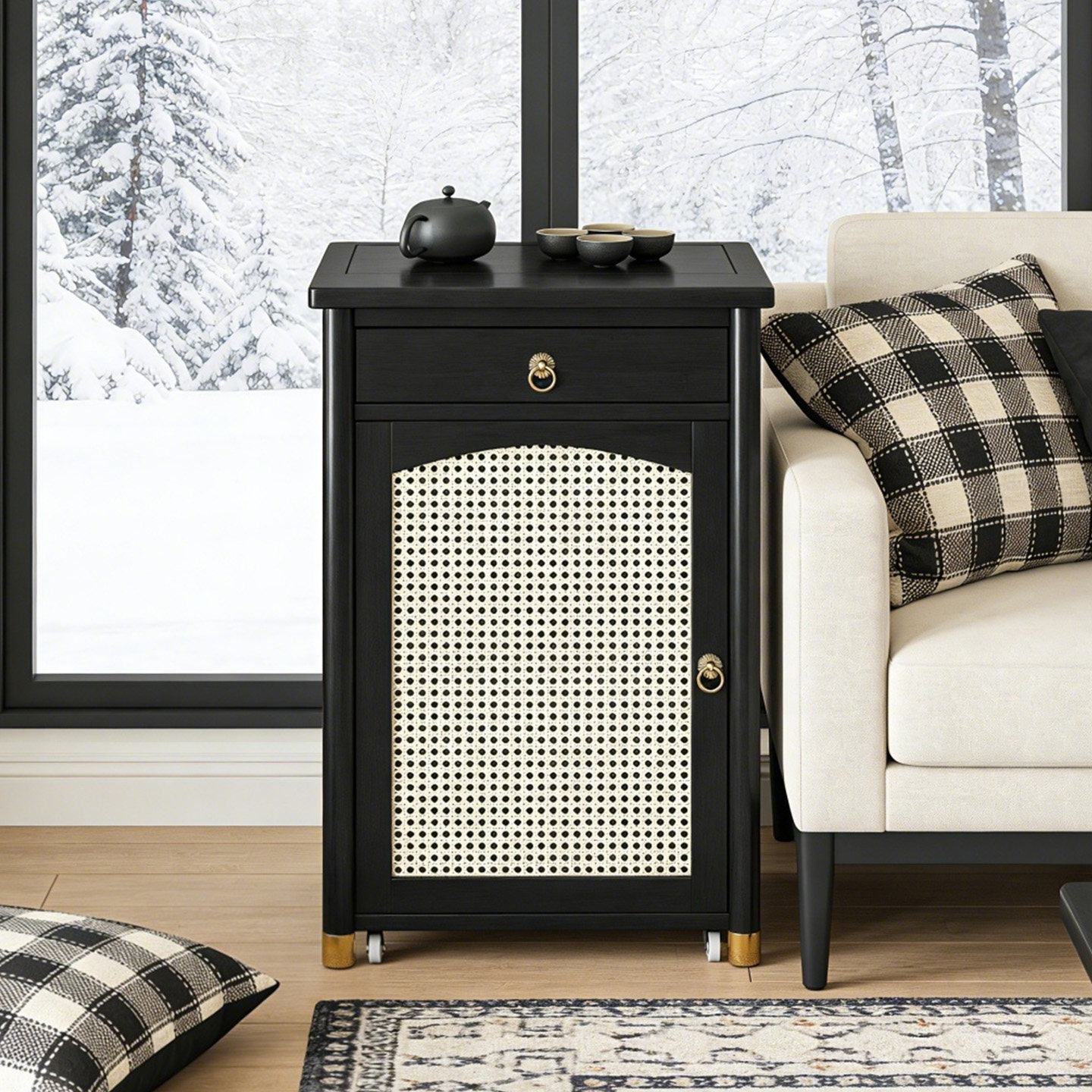 沙发边几可移动茶几家用茶具茶台一整套泡茶桌小户型茶水柜储物柜,住宅家具,角几/边几,淘宝优惠券,粉丝福利购,淘宝优惠卷