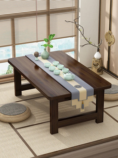 飘窗小桌子折叠炕桌家用实木榻榻米茶桌子茶几卧室床上学习桌矮桌