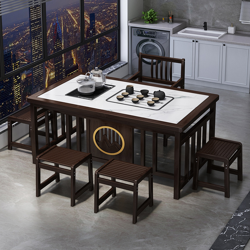 阳台喝茶桌椅组合办公室泡茶台