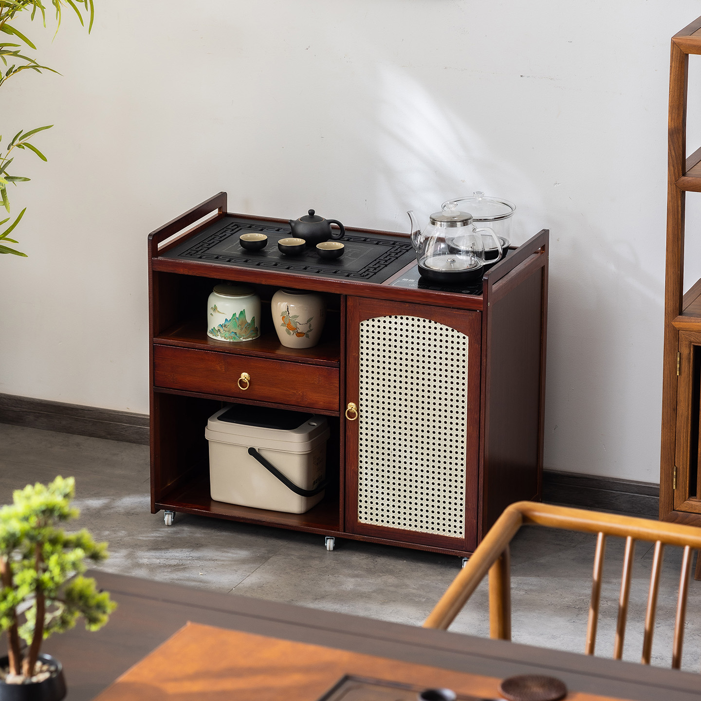 茶几客厅家用小茶桌可移动茶台