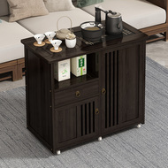 Bàn phụ, sofa di động, bàn cà phê, bàn trà gỗ nguyên khối, ấm đun nước, bàn trà nhỏ tích hợp, phòng khách gia đình, xe trà Trung Quốc bàn trà đạo