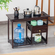 Di Động Bên Bàn Gỗ Chắc Chắn Trà Xe Phòng Khách Hộ Gia Đình Nhỏ Bàn Sofa Bên Tủ Tối Giản Mini Góc Bàn Bánh Xe Đẩy bàn trà tròn gỗ