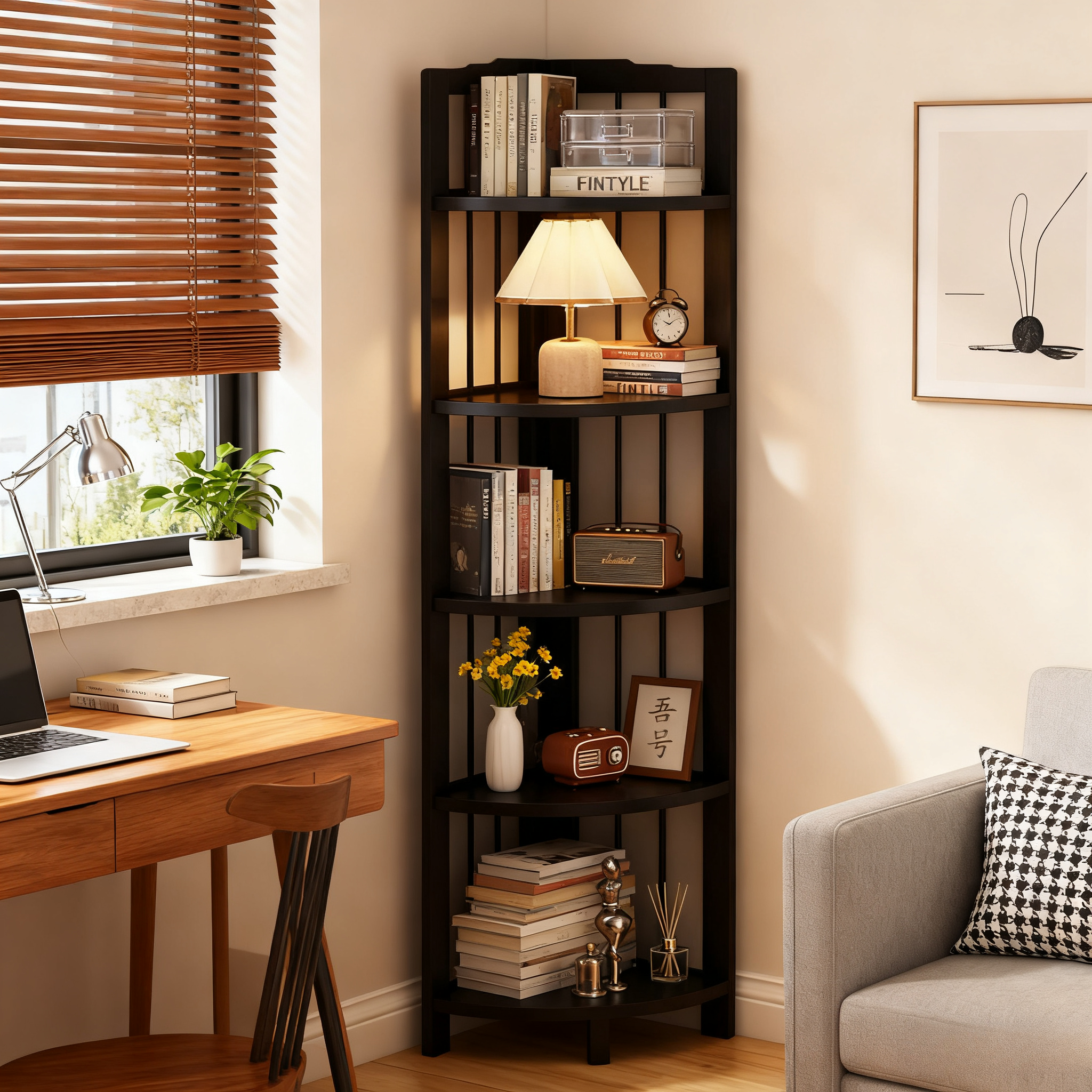 转角置物架多层展示架