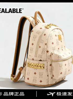 SEALABLE女大学生双肩背包包女2025新潮可爱印花百搭大容量书包