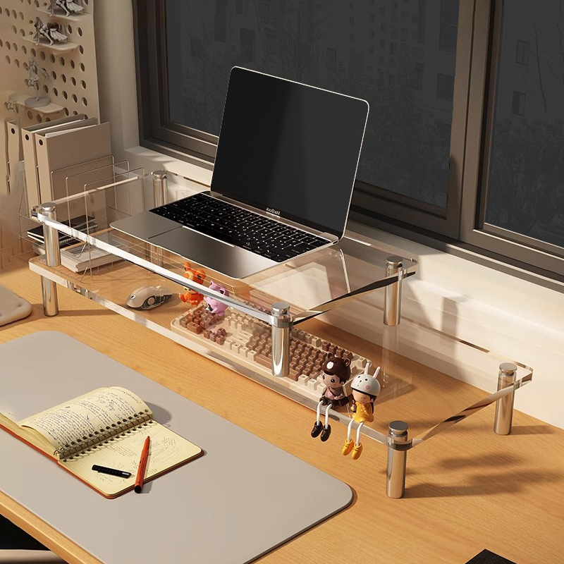 压克力电脑增高架显示器支架笔记本支撑架桌面增高台散热底座台式